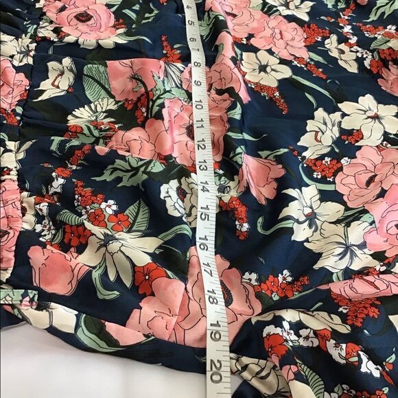 Missguided Tall Tie Waist Floral Smock Dress Size 12 - Picture 6 of 14
